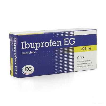 Ibuprofen EG 200 mg Omhulde Tabletten 30 X 200 mg  -  EG