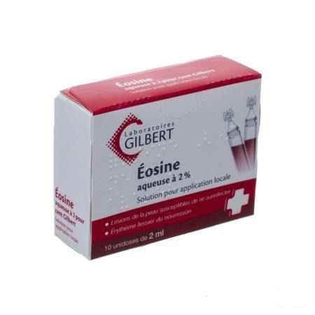 Gilbert Eosine Aqueuse Solution 2% Sterile 10x2 ml