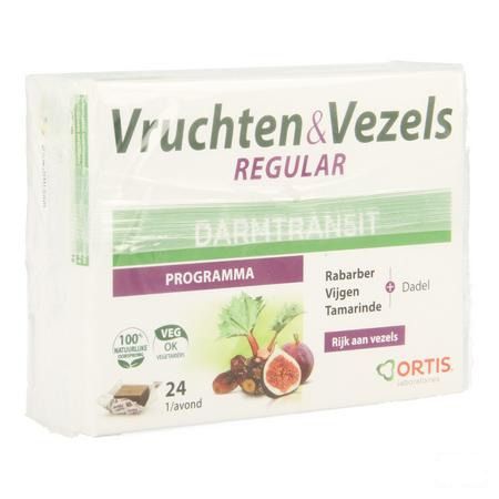 Ortis Vruchten & Vezels Regular Blokjes 24  -  Ortis