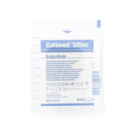 Cutimed Siltec Kompres Sterieliel 5,0X 6,0Cm 1 7328500