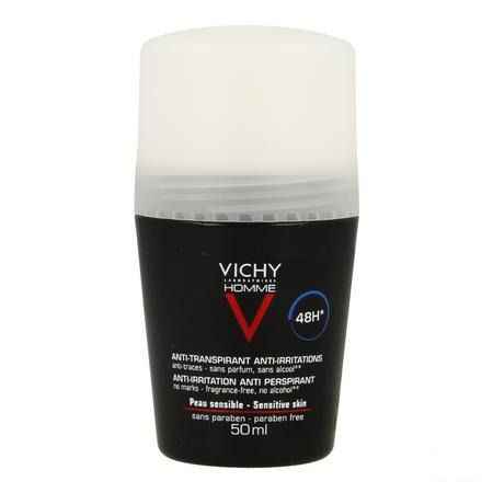 Vichy Homme Deo Gev Huid 48u Roller 50 ml  -  Vichy