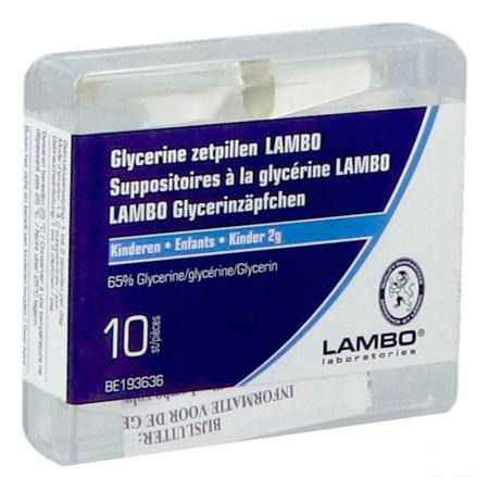 Glycerine Lambo Suppo Conique Enf 10  -  Lambo
