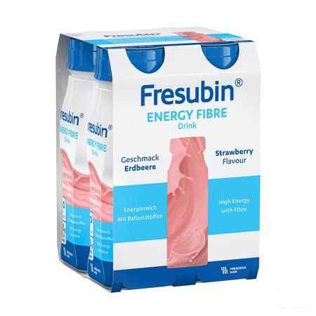 Fresubin Energy Fibre Drink 200 ml Fraise/aardbei  -  Fresenius