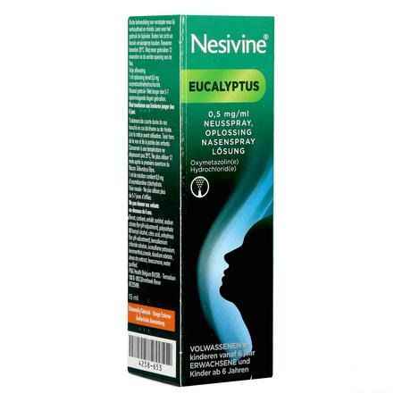Nesivine Eucalyptus 0,5 mg/ml Pulv Nasal 15 ml 