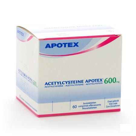 Acetylcysteine Apotex Bruistabletten 60 X 600 mg