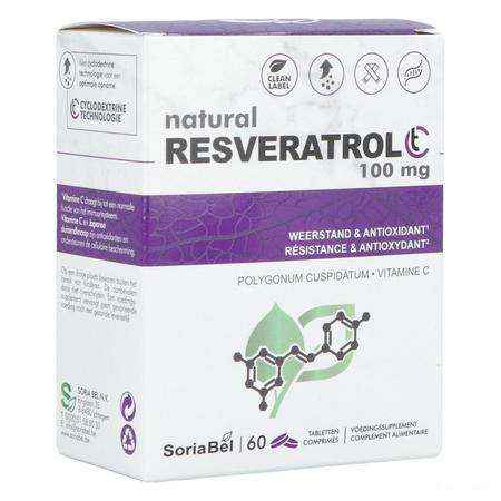 Resveratrol Ct 100 mg Comp 60  -  Soria Bel