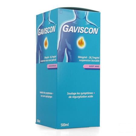 Gaviscon Anijs - Anis Suspension Buvable 500 ml