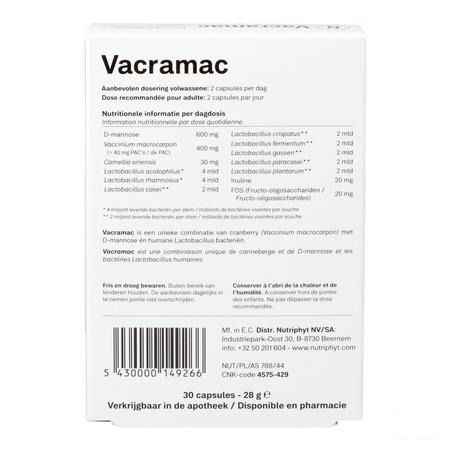 Vacramac 30 Caps 3X10 Nutriphyt