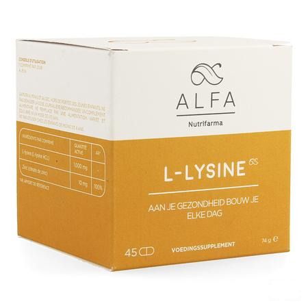 Alfa L-lysine 1000 mg Tabletten 45  -  Nutrifarma