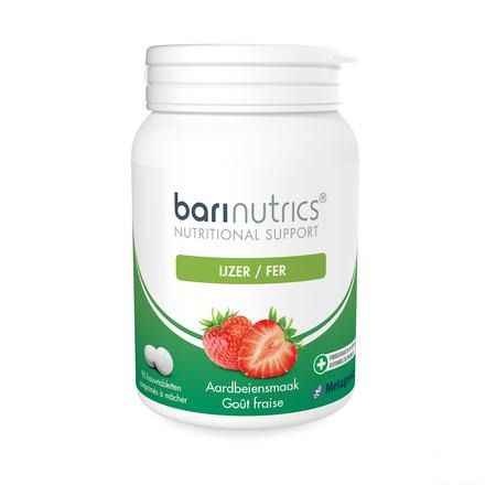 Barinutrics Ijzer Aarbei Kauwtabletten 90  -  Metagenics