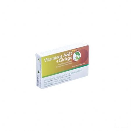 Vitamines A & d + Ginkgo Nutritic Tabletten 30 5786  -  Revogan