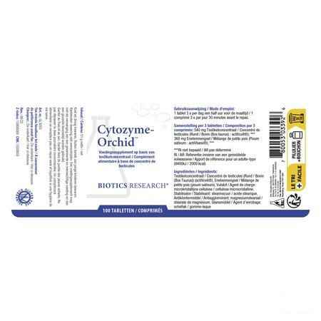 Biotics Cytozyme-Orchic 100 tabletten  -  Energetica Natura