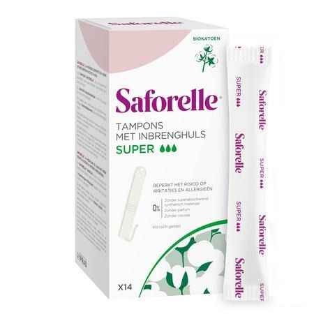 Saforelle Coton Protect Tampons Inbrengh. Super 14