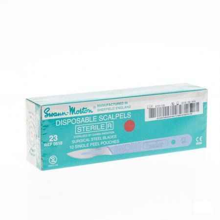 Scalpel S.m Disposable Steriel Nr23 10  -  Wm Supplies