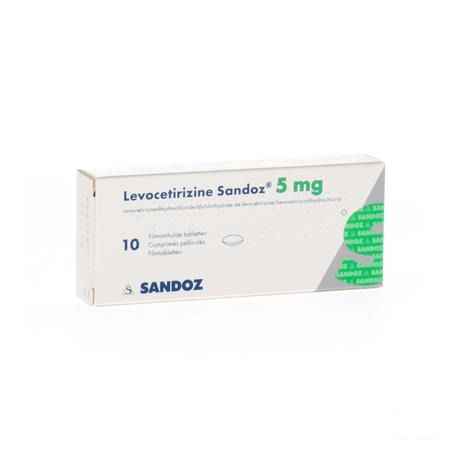 Levocetirizine Sandoz 5 mg Comprimes Enrob. 10 X 5 mg 