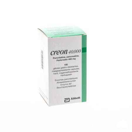 Creon 40000 Capsule Maagsapresist Hard 100 X 400 mg 
