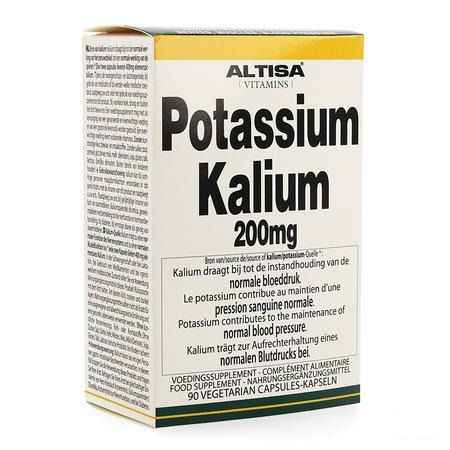 Altisa Kalium-potassium (citrat) 200 mg V-Capsule 90  -  Dieximport