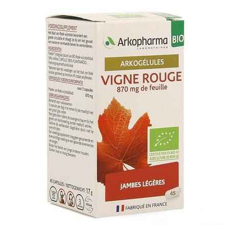 Arkogelules Vigne Rouge Bio Caps 45 Nf  -  Arkopharma