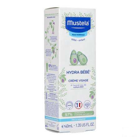 Mustela Bebe Hydra Creme Visage Tube 40 ml
