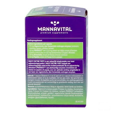 Mannavital Digest Enzyme Forte V-Capsule 60
