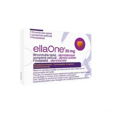 Ellaone 30 mg Filmomhulde Tabletten 1 X 30 mg