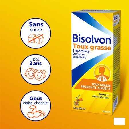 Bisolvon Siroop 1 X 200 ml 8 mg/5 ml