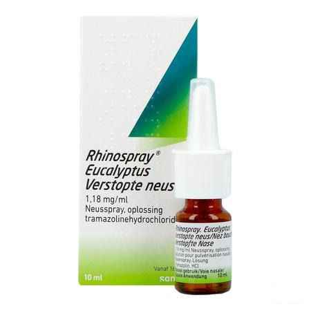 Rhinospray Eucalyptol Verstopte Neus 1,18mg/ml Neusspray 10 ml