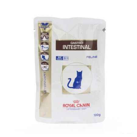 Vdiet Gastro Intestinal Feline (pouch) 12x100 gr  -  Royal Canin