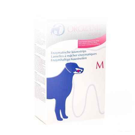 Orozyme Canine M Kauwstrip Enzym.hond 10-30Kg 141 gr  -  Ecuphar