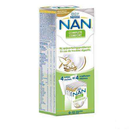 Nan Complete Comfort Lait Nourrisson Poudre 4x26g  -  Nestle