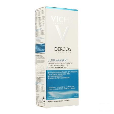 Vichy Dercos Dermo Kalmerend Vet Haar Shampoo 200 ml  -  Vichy