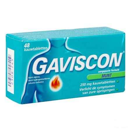 Gaviscon Menthe Comprimes A Croquer 48 X 250 mg
