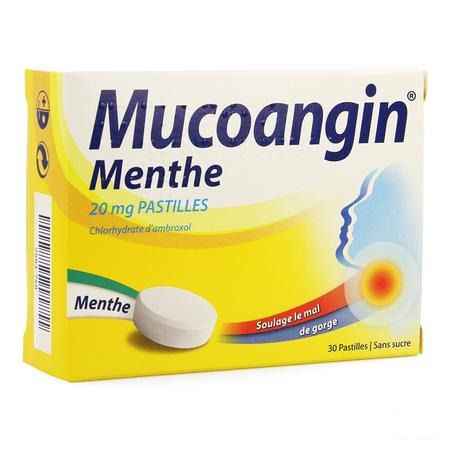 Mucoangin Menthe Pastille A Sucer 30x20 mg