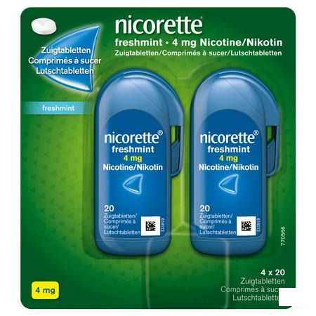 Nicorette Freshmint Comprimes A Sucer 80x4 mg