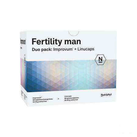Fertility Man Duo 60 Comprimes Improv. + 60 Capsule  -  Nutriphyt