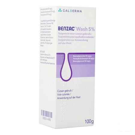 Benzac Wash Suspensie 5 % 100 gr  -  Galderma Belgilux