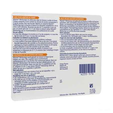 Niquitin 4,0 mg Minilozenge Comp A Sucer 60  -  Perrigo