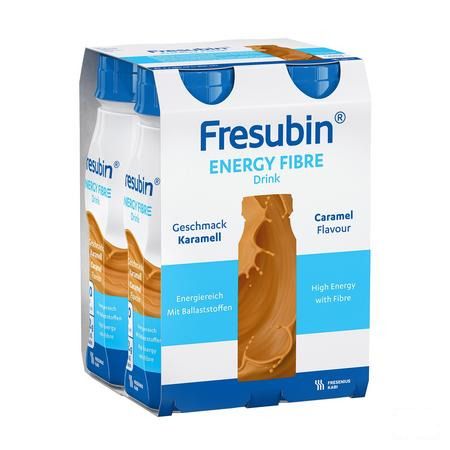 Fresubin Energy Fibre Drink Caramel Flacon 4x200 ml  -  Fresenius