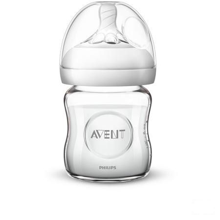 Philips Avent Natural 2.0 Zuigfles 125 ml Glas Scf051/17  -  Bomedys