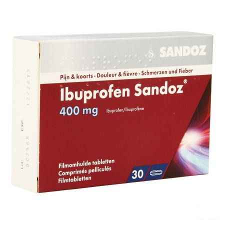 Ibuprofen Sandoz 400 mg Comprimes Pellicules 30x400 mg 