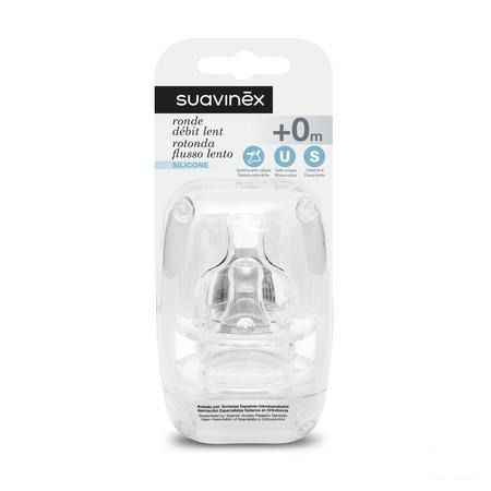Suavinex Teets Tetine Silic. Ovale + 0m 2