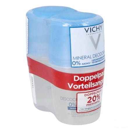 Vichy Deo Mineral Bille 48h Duo 2x40 ml  -  Vichy