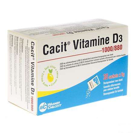 Cacit Vit. D3 1000 mg/880IEBruisgranul. Zakje 30 