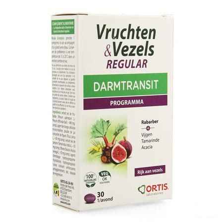 Ortis Vruchten & Vezels Regular Tabletten 30  -  Ortis
