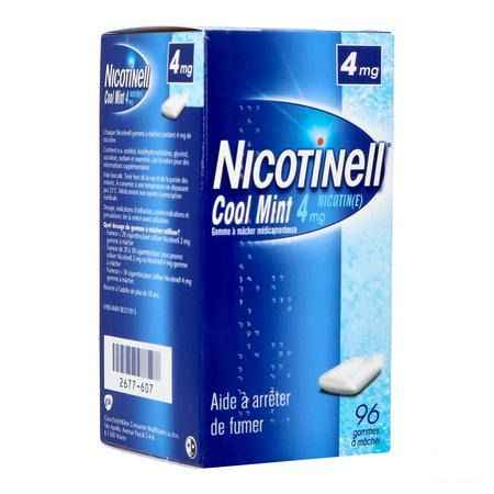 Nicotinell Cool Mint 4 mg Kauwgom 96