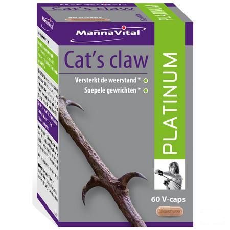 Mannavital Cats Claw Platinum V-Capsule 60