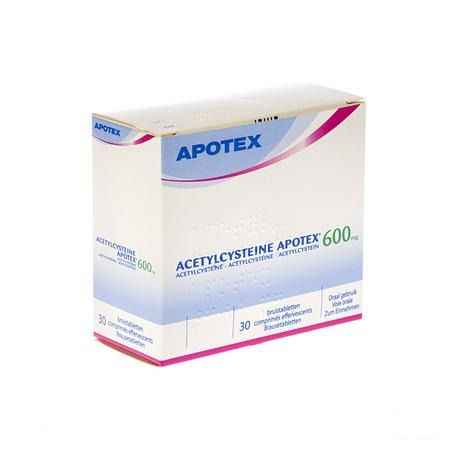 Acetylcysteine Apotex Bruistabletten 30 X 600 mg