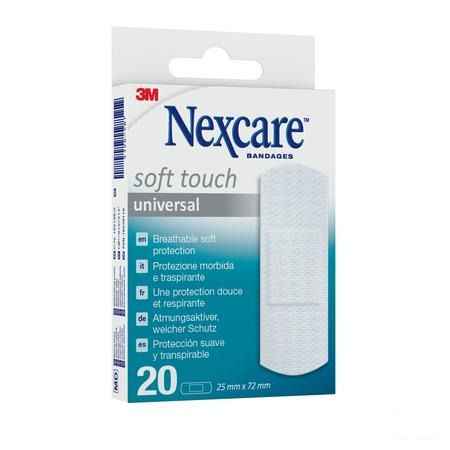 Nexcare 3M Soft Touch Universal 25Mmx72Mm Strips20  -  3M