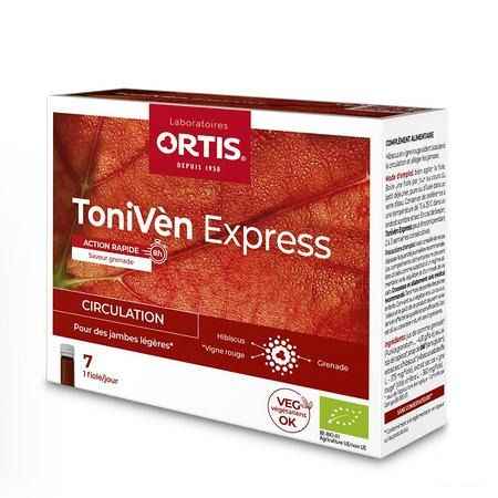 Ortis Toniven Express Monodosis Flacon 7x15 ml  -  Ortis