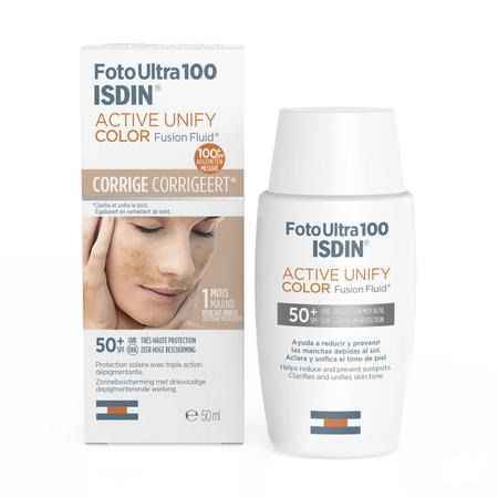 Isdin Fotoultra Active Unify Color Ip50 + 50 ml  -  Isdin